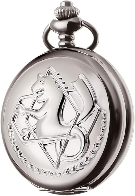 Reloj de bolsillo BOSHIYA Fullmetal Alchemist con caja de cadena - Quierox - Tienda Online