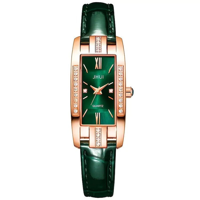 Reloj de cuarzo con decoración de diamantes de imitación, elegante reloj de pulsera - Quierox - Tienda Online