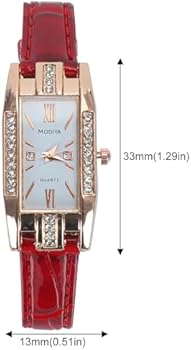 Reloj de cuarzo con decoración de diamantes de imitación, elegante reloj de pulsera - Quierox - Tienda Online