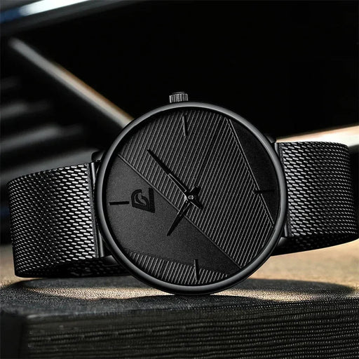Reloj de hombre, Minimalista Fashion Ultra-thin Watch Simple - Quierox - Tienda Online