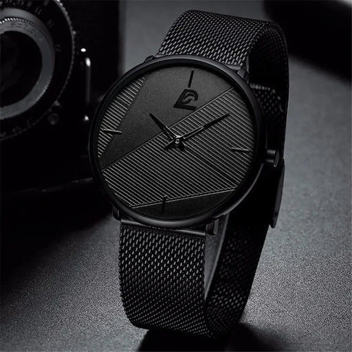 Reloj de hombre, Minimalista Fashion Ultra-thin Watch Simple - Quierox - Tienda Online
