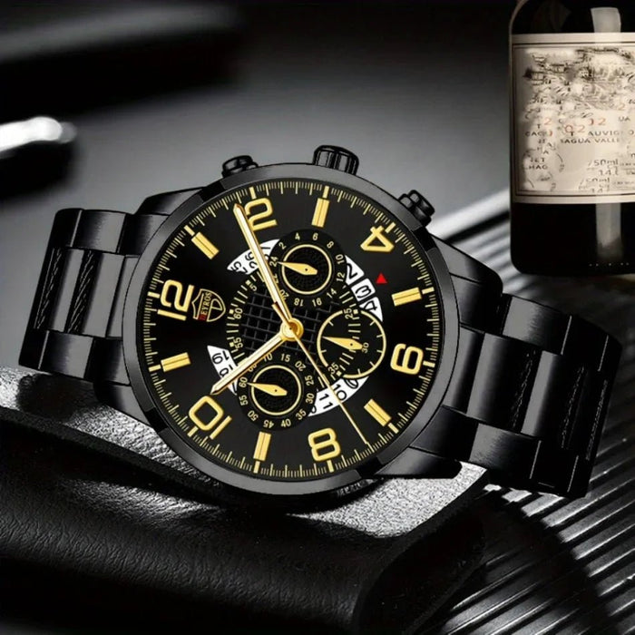 Reloj de lujo a la moda para hombre, reloj analógico de aleación redonda para hombre - Quierox - Tienda Online