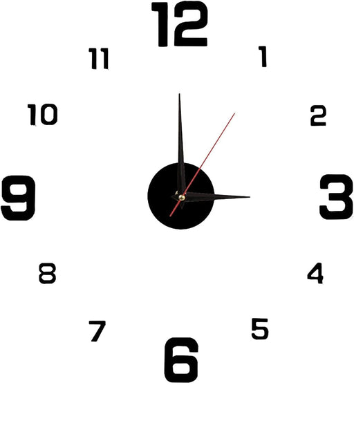 Reloj de pared con pegatinas decorativas y preciso, silencioso, 3D - Quierox - Tienda Online