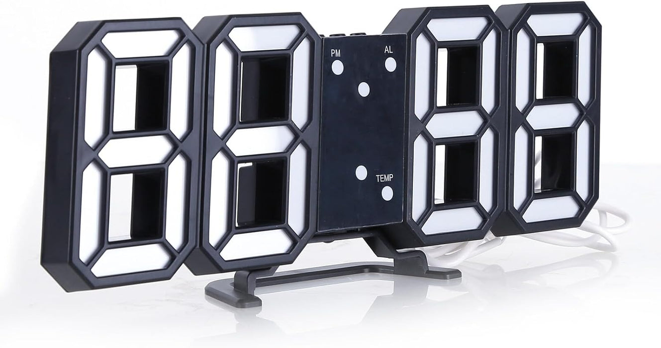Reloj de pared LED 3D JAWSEU, despertador digital LED 3D - Quierox - Tienda Online