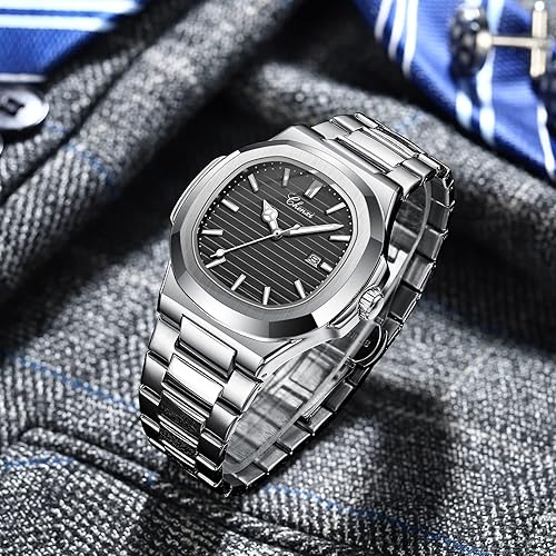 Reloj de pulsera de cuarzo analógico cuadrado para hombre - Quierox - Tienda Online