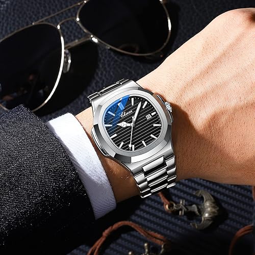 Reloj de pulsera de cuarzo analógico cuadrado para hombre - Quierox - Tienda Online
