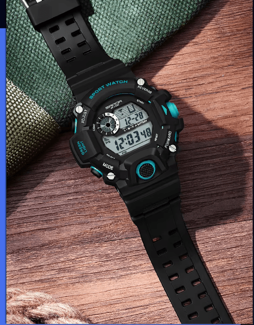 Reloj deportivo para hombre pulsera Digital LED de esfera grande