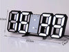 Reloj digital LED 3D para pared, decoración, modo nocturno brillante, reloj de mesa electrónico ajustable - Quierox - Tienda Online