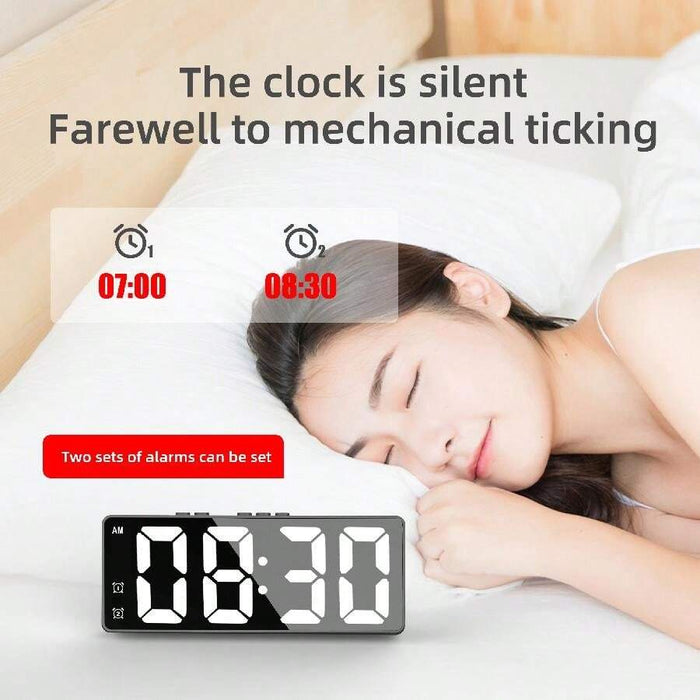 Reloj digital multifuncional LED SZ-810, pantalla grande, reloj despertador - Quierox - Tienda Online