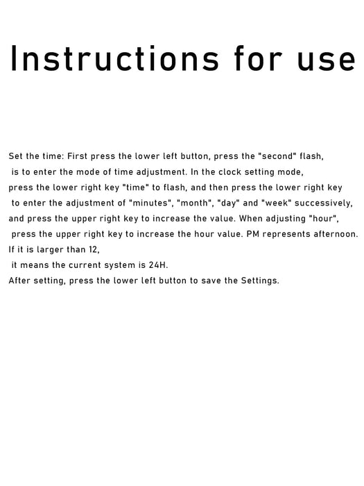 Reloj electrónico deportivo para niños con correa de silicona negra y calendario - Quierox - Tienda Online