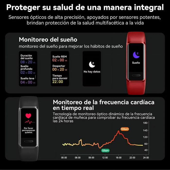 Reloj inteligente BetterMe Band, rastreador de actividad física para Android y iPhone - Quierox - Tienda Online