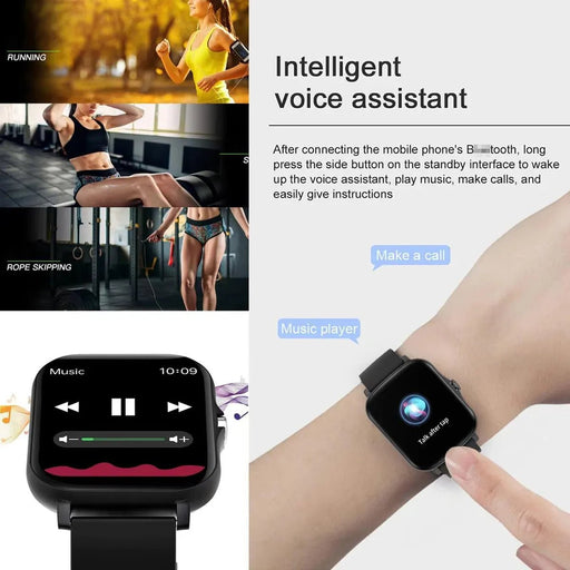 Reloj inteligente con Bluetooth, llamadas, Con Monitoreo De Actividad Física, unisex - Quierox - Tienda Online