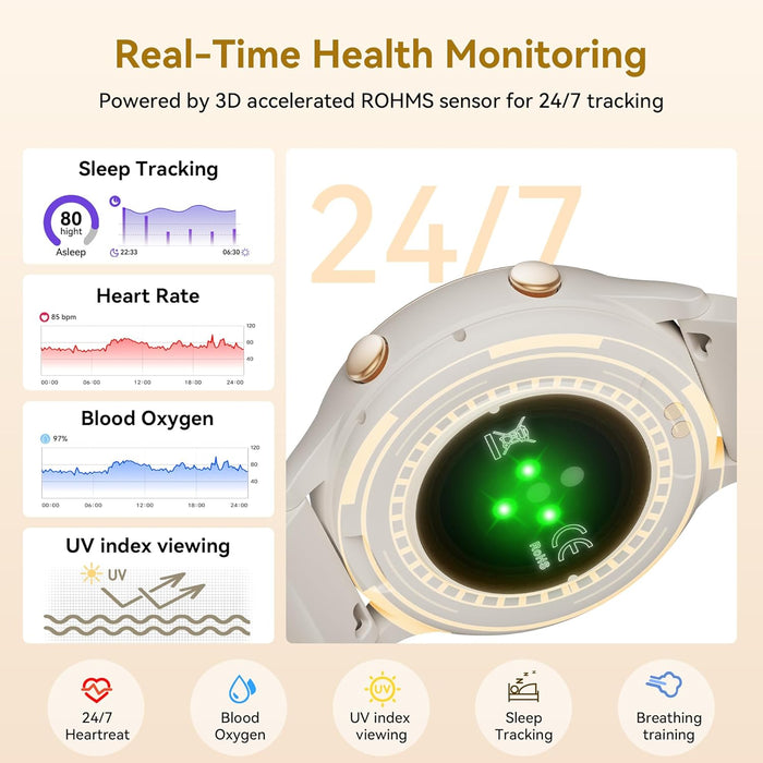 Reloj inteligente KEEPONFIT para mujer, rastreador de actividad física - Quierox - Tienda Online