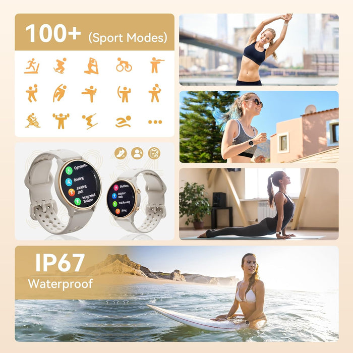 Reloj inteligente KEEPONFIT para mujer, rastreador de actividad física - Quierox - Tienda Online