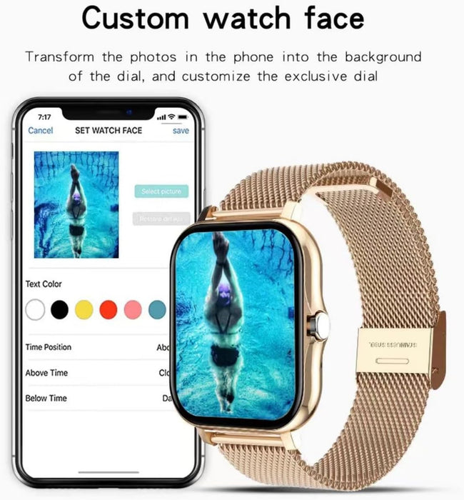 Reloj inteligente para mujeres y hombres (respuesta/hacer llamadas) - Quierox - Tienda Online