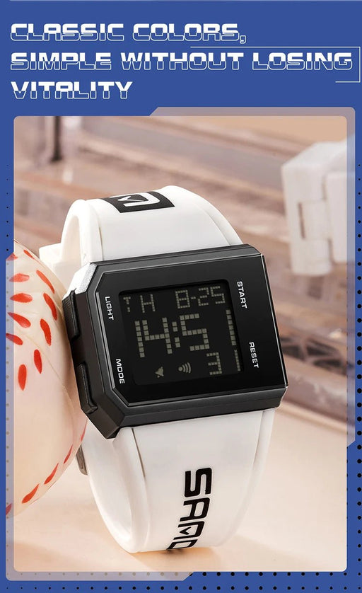 Reloj Luminoso Impermeable de Lujo para Hombres SANDA con Pantalla LCD - Quierox - Tienda Online