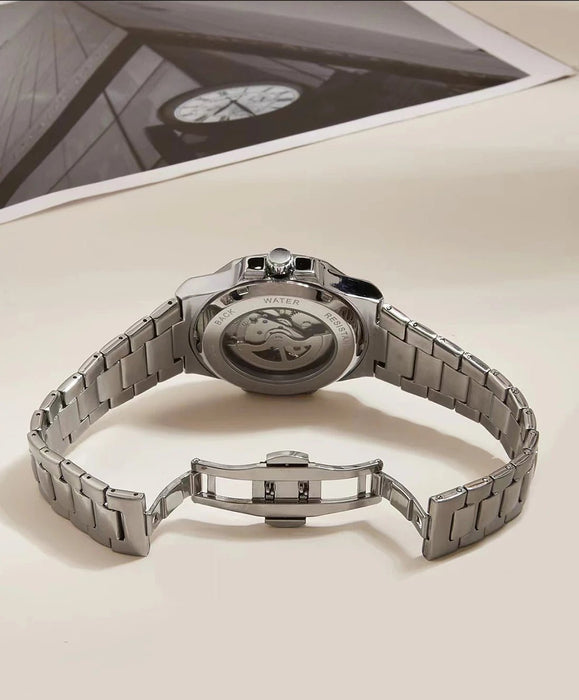 Reloj mecánico automático LONGLUX para hombre, relojes de lujo - Quierox - Tienda Online
