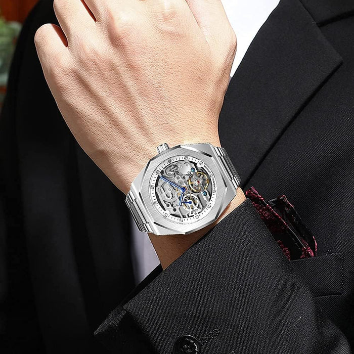 Reloj mecánicos para hombre Reloj automático para hombre de acero inoxidable - Quierox - Tienda Online