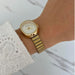 Reloj Ovalado para Mujer, Diseño Elegante Dorado, Correa Metálica Ajustable. - Quierox - Tienda Online