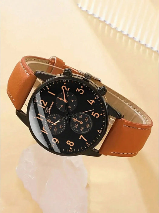 Reloj para hombre, 1 pieza, calendario, estilo deportivo, informal, estilo industria - Quierox - Tienda Online