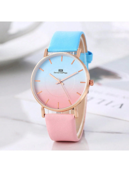 Reloj Sencillo De Doce Clavos De Doble Color Para Mujeres - Quierox - Tienda Online