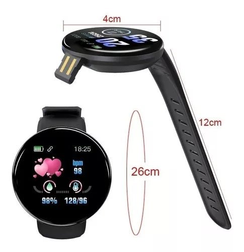 RELOJ SMART WATCH BRACELET D18 REDONDO - Quierox - Tienda Online