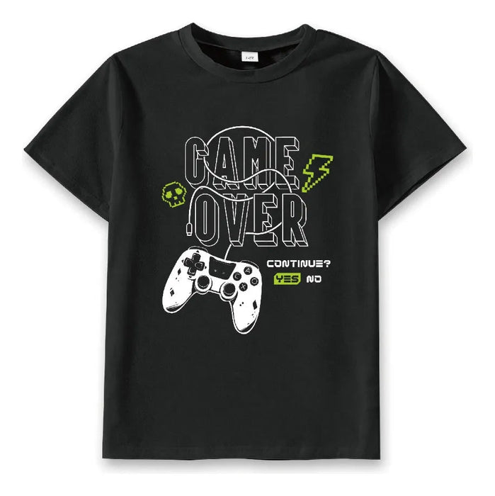 Remeras de Niño con dibujo de Consola Juego Estampado Letras - Quierox - Tienda Online