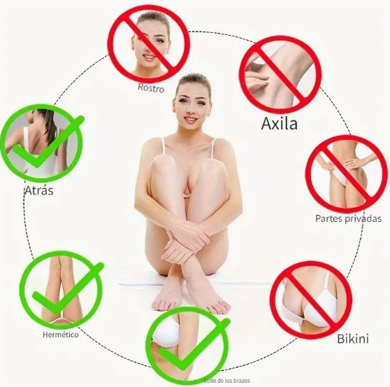 Removedor de vello de brazos y piernas, reutilizable y lavable, portátil, 1 pieza - Quierox - Tienda Online