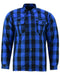Renegade Camisa de franela de motociclista blindada para hombre de Lumberjack - Azul - Quierox - Tienda Online