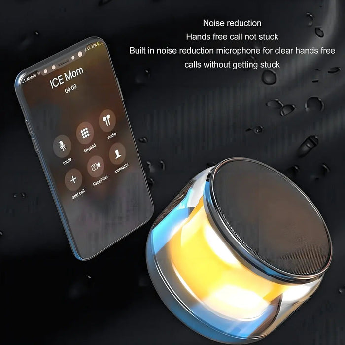 Reproductor de música portátil con luz LED, inalámbrica para exteriores, de Bluetooth - Quierox - Tienda Online
