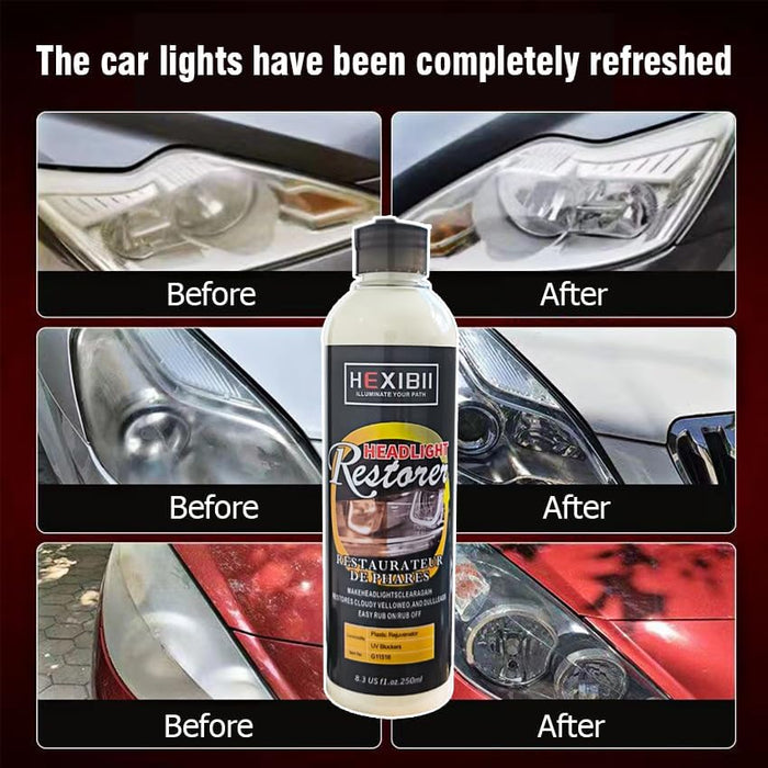 Restauración y limpieza de faros de coche, elimina la opacidad, amarilleamiento y oxidación - Quierox - Tienda Online