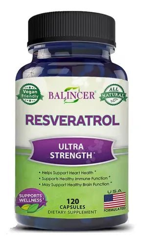 Resveratrol 1000 mg por porción Balincer (120 caps) - Quierox - Tienda Online