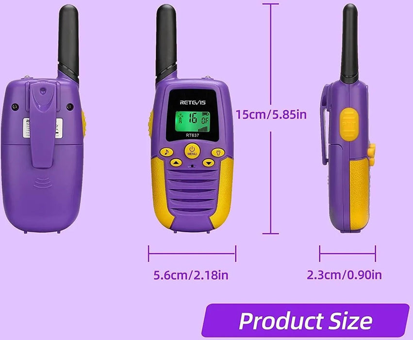 Retevis walkie talkie RT637 RT37 para niños - Quierox - Tienda Online