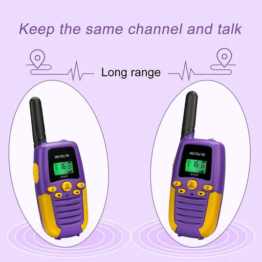 Retevis walkie talkie RT637 RT37 para niños - Quierox - Tienda Online