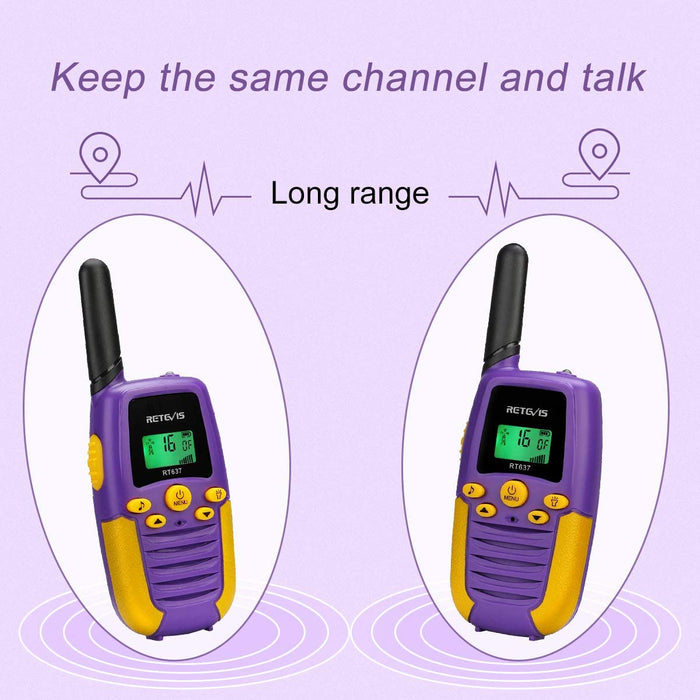 Retevis walkie talkie RT637 RT37 para niños - Quierox - Tienda Online