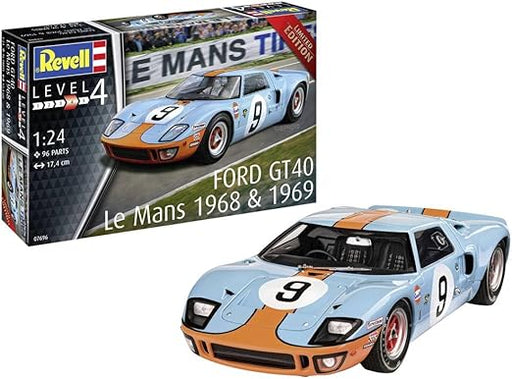 Revell vell 07696 Ford GT 40 Le Mans 1968 Edición Limitada Maqueta Escala 1:24, Sin Barnizar - Quierox - Tienda Online