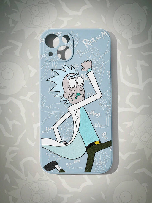 Rick y Morty | ROMWE 1 pieza Funda de silicona para teléfono con gráficos de anime - Quierox - Tienda Online