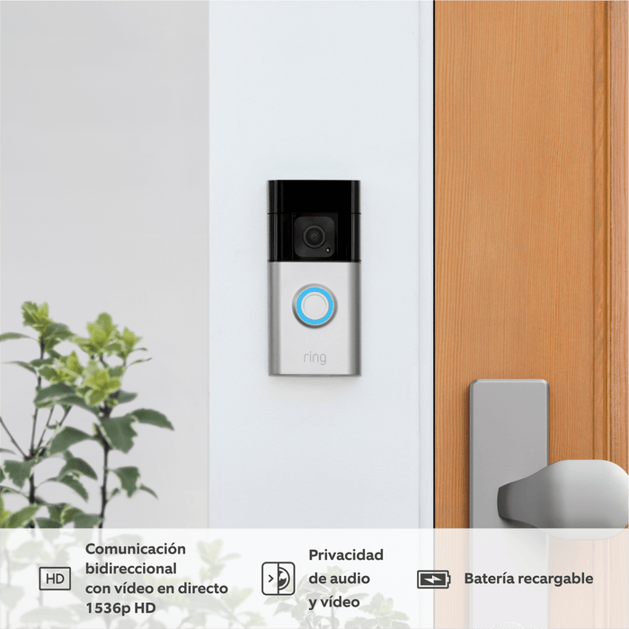 RING Videotimbre Plus con batería - Quierox - Tienda Online
