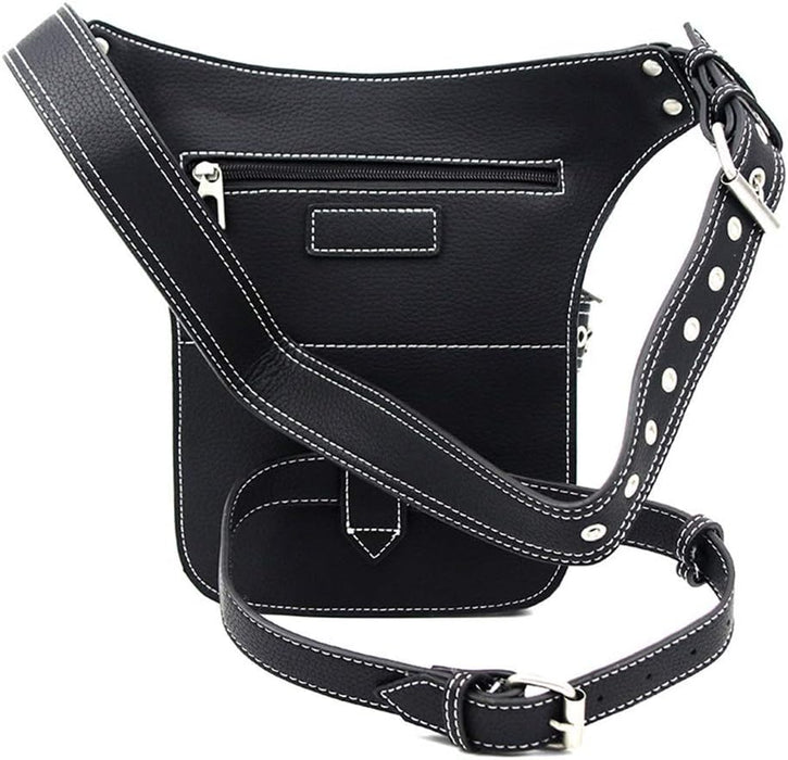Riñonera Steampunk de piel gótica para hombre y mujer, estilo bandolera, estilo gótico - Quierox - Tienda Online