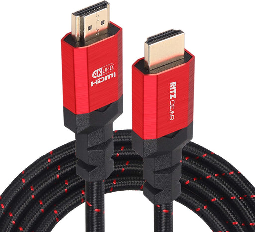 Ritz Gear Cable HDMI 2.0 4K de 1 pie, cable de nailon trenzado de alta velocidad - Quierox - Tienda Online