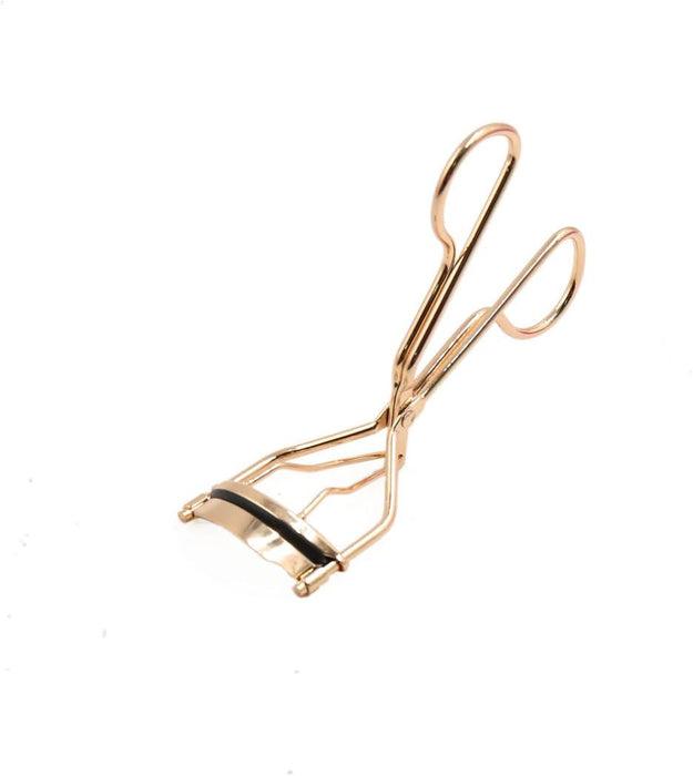 Rizador de pestañas profesional de Metal en tono dorado rosa - Quierox - Tienda Online