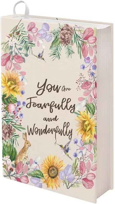 Rnyleeg Fundas elásticas para libros, fundas gigantes para libros de tapa dura con texto You are Fearfully and Wonderfully - Quierox - Tienda Online
