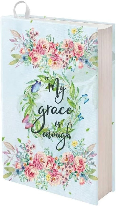 Rnyleeg Libro de texto con portadas para la Biblia, elásticas, texto My Grace is Enough - Quierox - Tienda Online