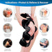 Rodillera ROM con bisagras, rodillera descargadora, soporte inmovilizador de rodilla - Quierox - Tienda Online