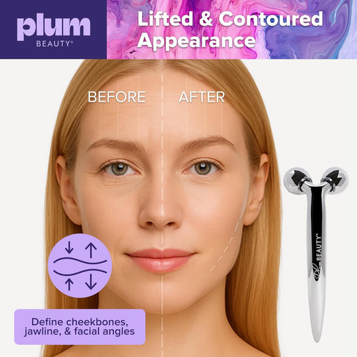 Rodillo facial plateado de doble extremo para arrugas y levantamiento - Quierox - Tienda Online