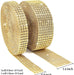 Rollo de cinta de diamantes de imitación de 20 yardas para manualidades, 2 rollos (dorado) - Quierox - Tienda Online