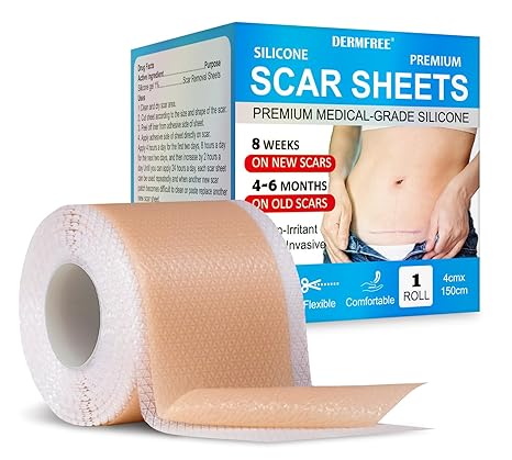 Rollo de cinta de silicona de grado médico (1.6 x 60 pulgadas) - Quierox - Tienda Online