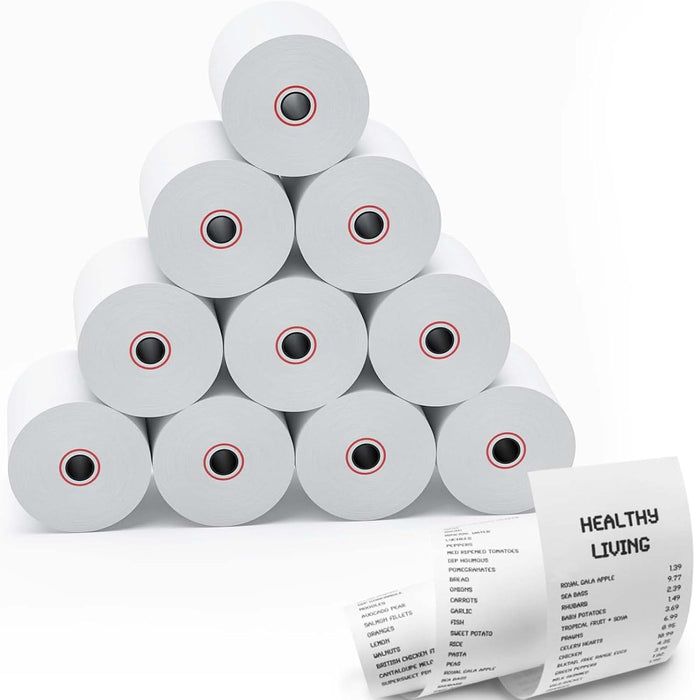 Rollos de papel térmico para recibos, papel térmico de 3 - 1/8 x 230 pies, rollos de papel (10 rollos) - Quierox - Tienda Online