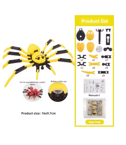 Rompecabezas de araña móvil 3D, modelo de robot de simulación, juguete de broma para niños. - Quierox - Tienda Online