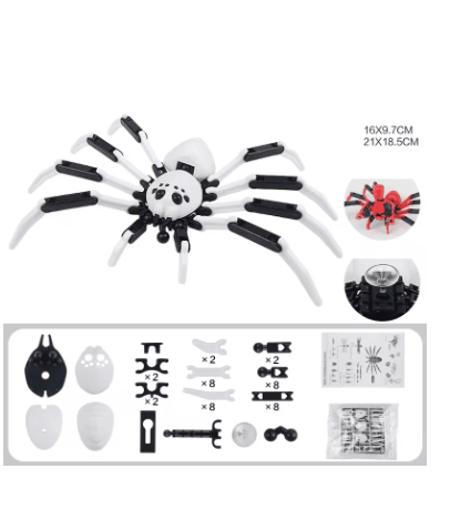 Rompecabezas de araña móvil 3D, modelo de robot de simulación, juguete de broma para niños. - Quierox - Tienda Online